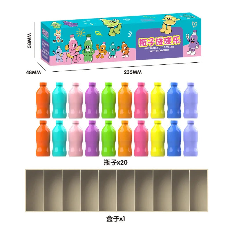 Fun Bottle Guessing Game Color Memory Matching