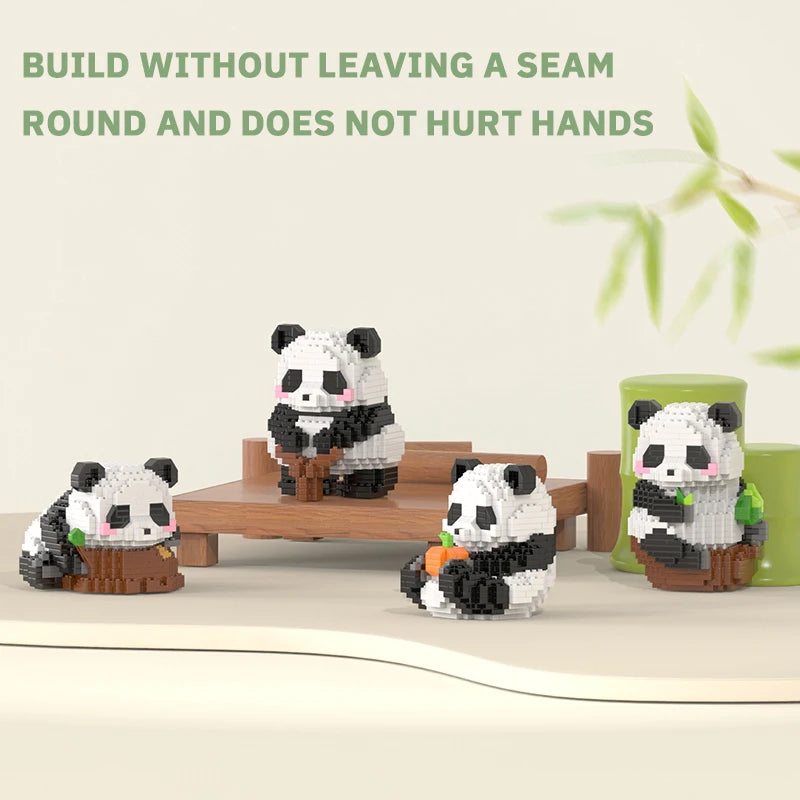 Animal Panda Building Block DIY Creative Construction