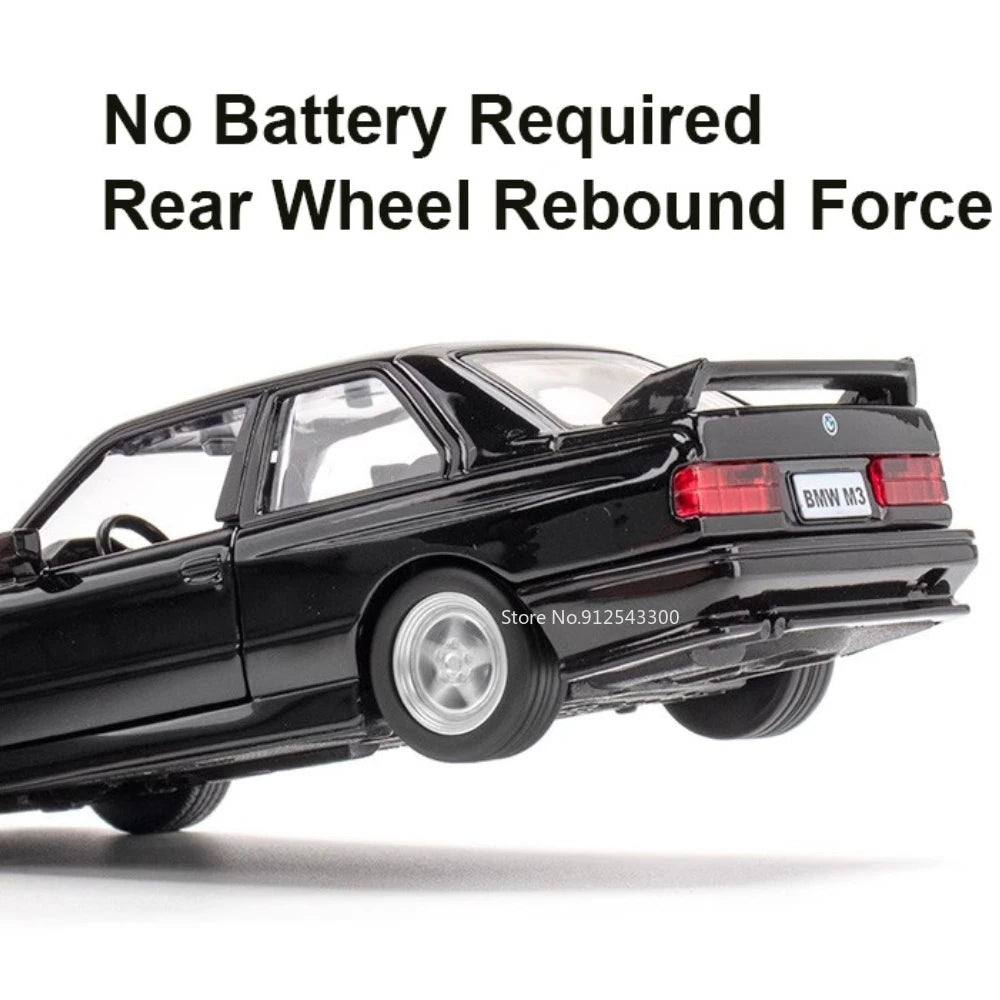 1 36 BMW M3 1987 Alloy Toys Car Model Metal Diecasts Toy Vehicles