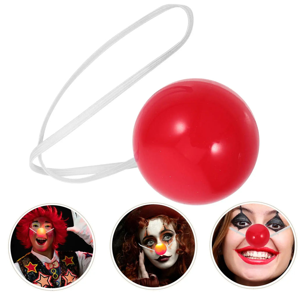 Red Clown Nose Light Up Circus Props Costume Accessories Party Halloween Kids