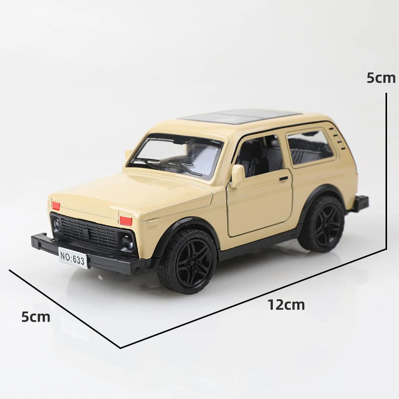 1 36 Niva Alloy Pullback Car Die-cast Metal Boy's Toy Powerful Pullback