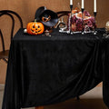 Black Velvet Tablecloth Halloween Party Table Cover