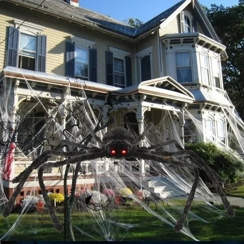 Halloween Big Plush Spider Oversized Soft Decoration