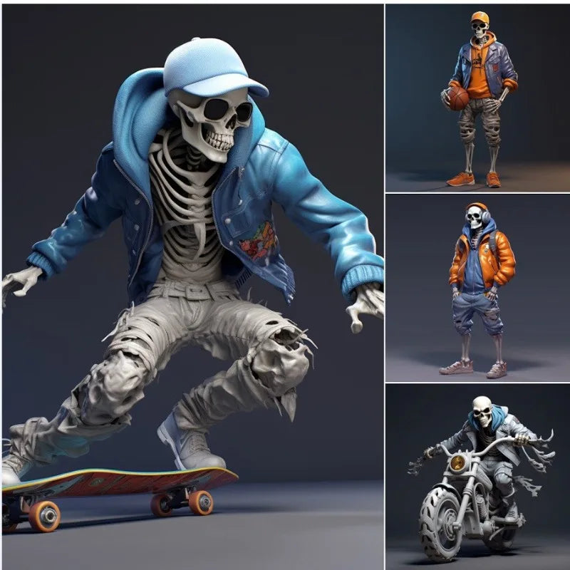 Cross-border New Products Halloween Skeleton Doll Resin Ornament Christmas