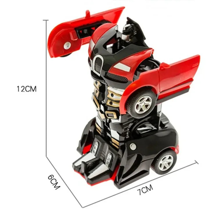 Mini 2 In 1 Car Toys One-key Transformable Car Toys Automatic Transforming