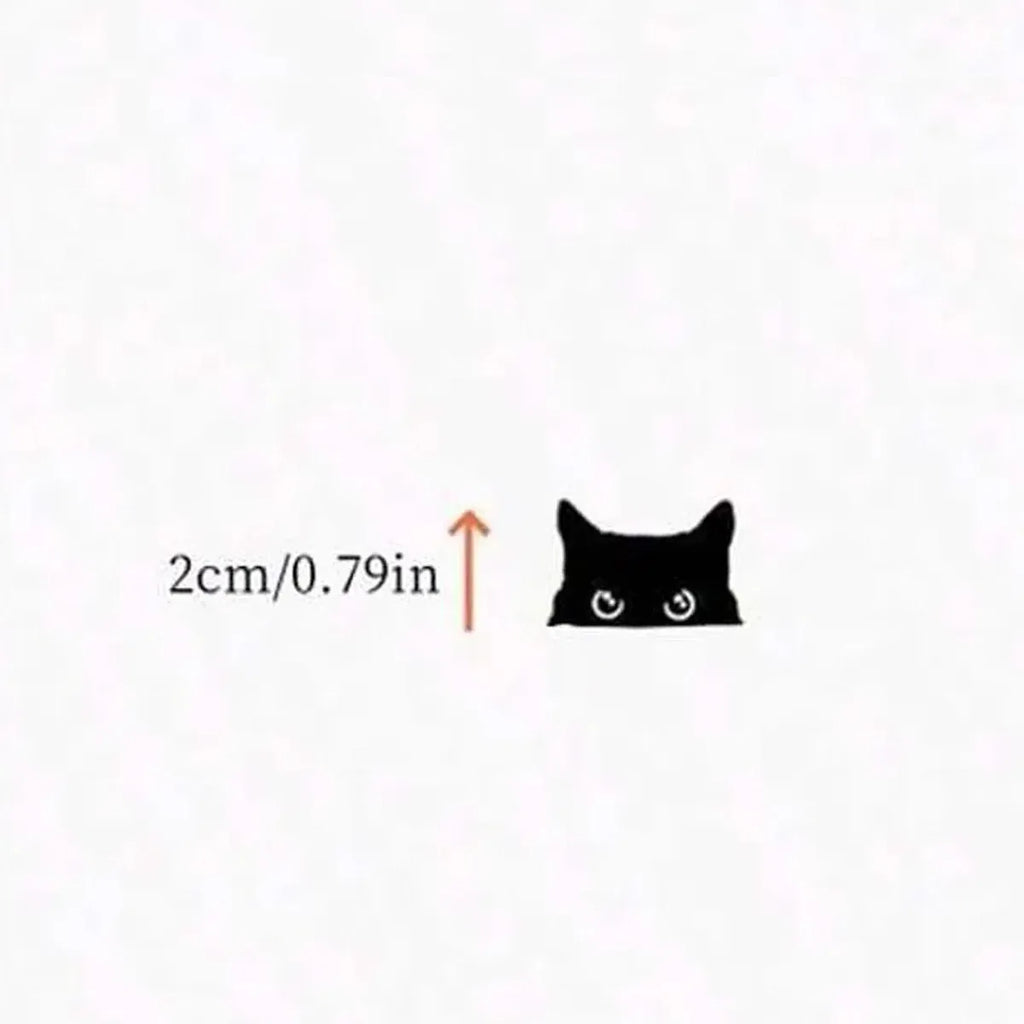 Black Cat Peeker Car Decal Vinyl Sticker