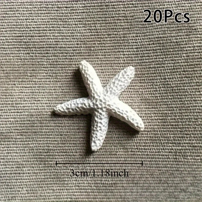 20pcs Versatile Resin Starfish Decorations Craft