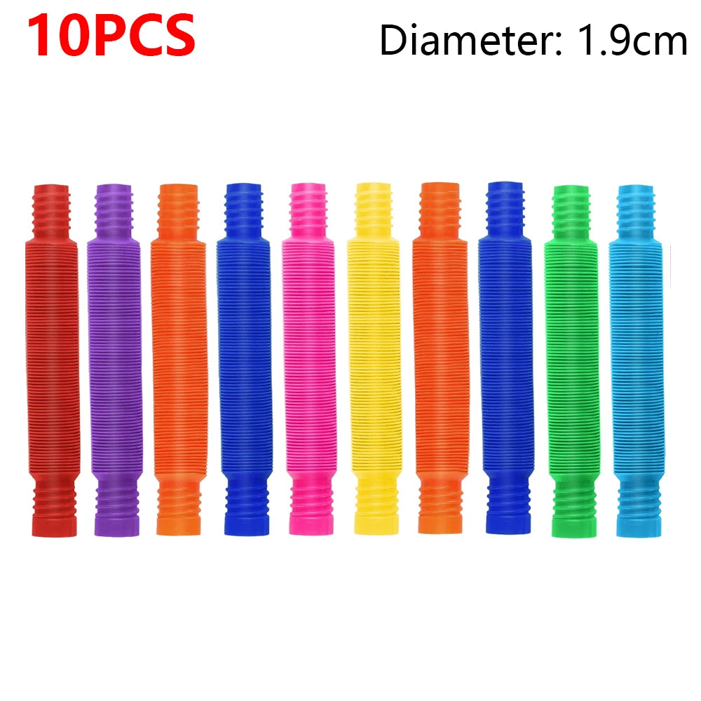 10-30 PCS Telescopic Tubes Fidget Toy Pop Relief