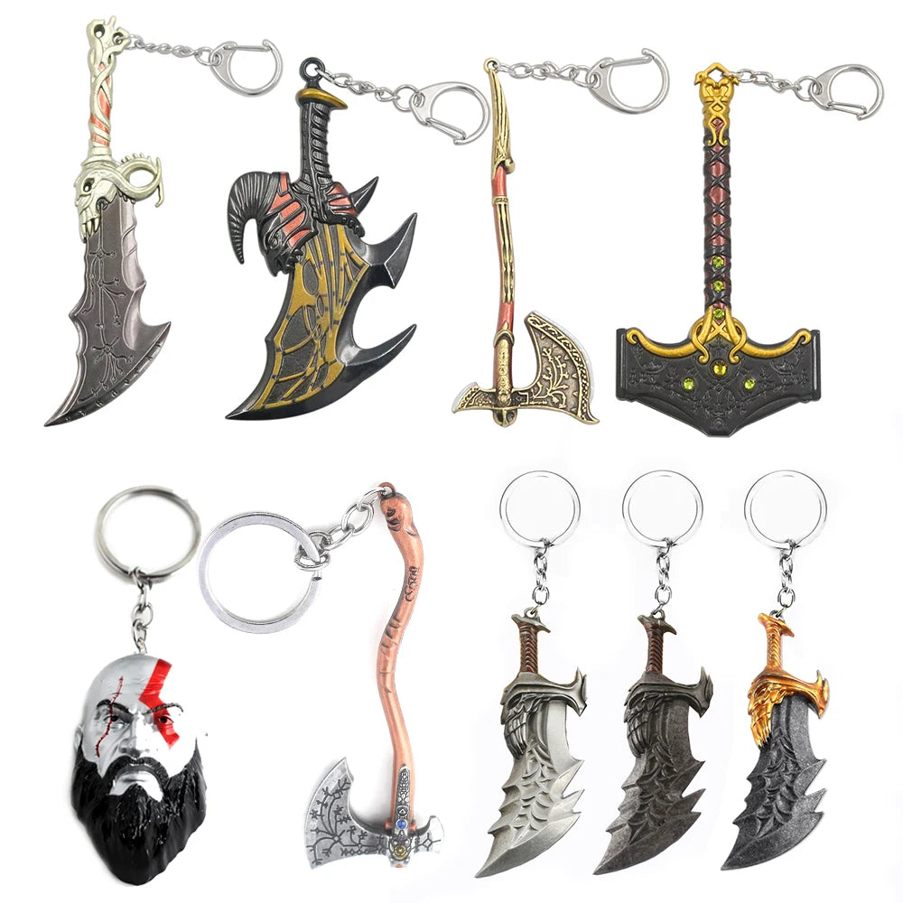 New God of War 5 Ragnarok Keychain Thor's Hammer