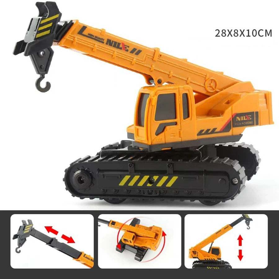 1pcs Scale-Carrier Container Engineering Set Vehicle Excavator Transport Truck