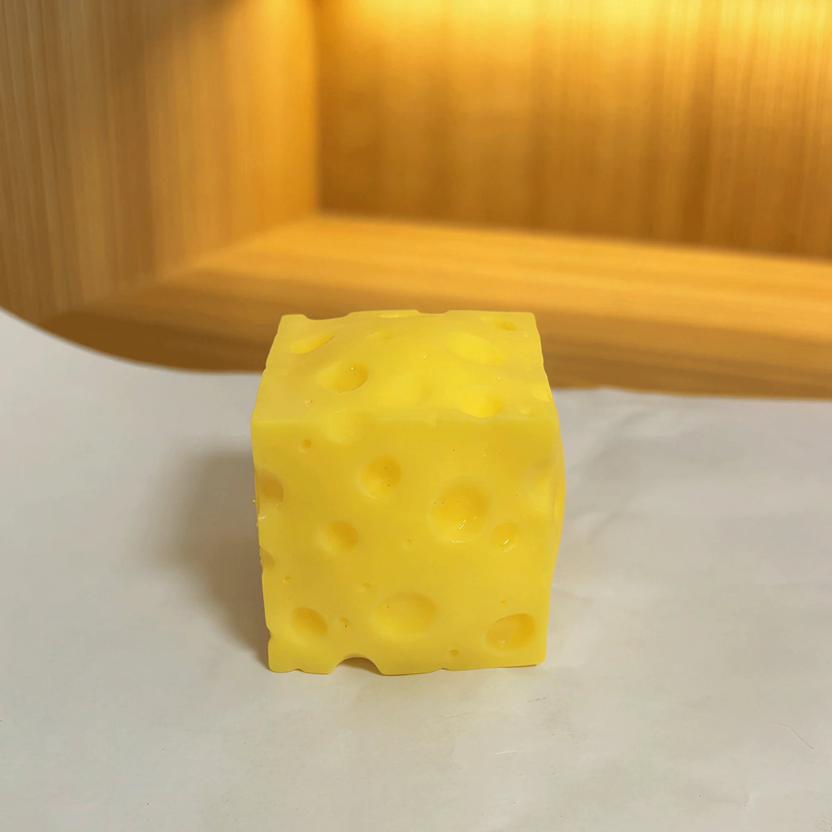 Portable Cheese Squeeze Toy Fidget Relief Ball