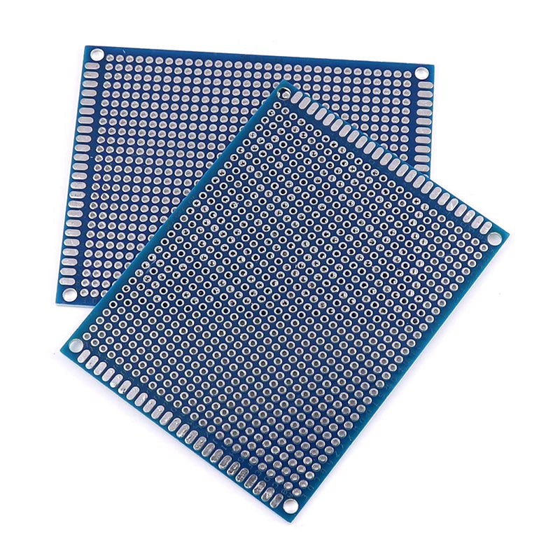 5 10PCS PCB Board Prototype Board Blue 2x8 3x7 4x6 5x7 7x9cm Double Sided