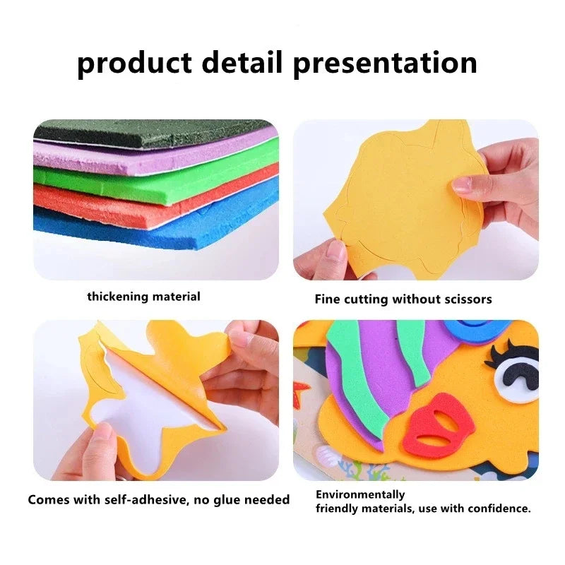 Educational 3D Eva Foam Sticker DIY Puzzle