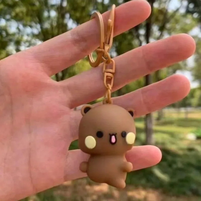 Cute Panda Magnetic Keychain Character Pendant