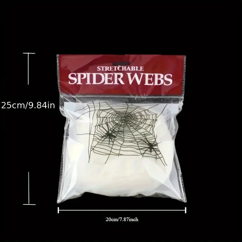 Stretchable Spider Webs Party Haunted Decoration Set