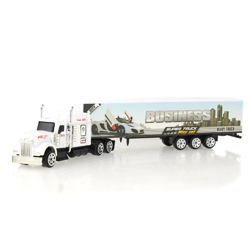 1 Pcs Sliding Alloy Truck Model Diecast Car Toy Container Oil Truck Tank