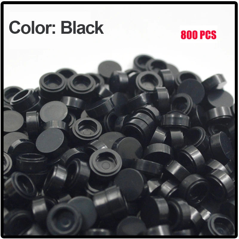 800PCS FLAT Tile 1x1 Dots Round Bricks 35381 98138 MOC DIY Building Blocks