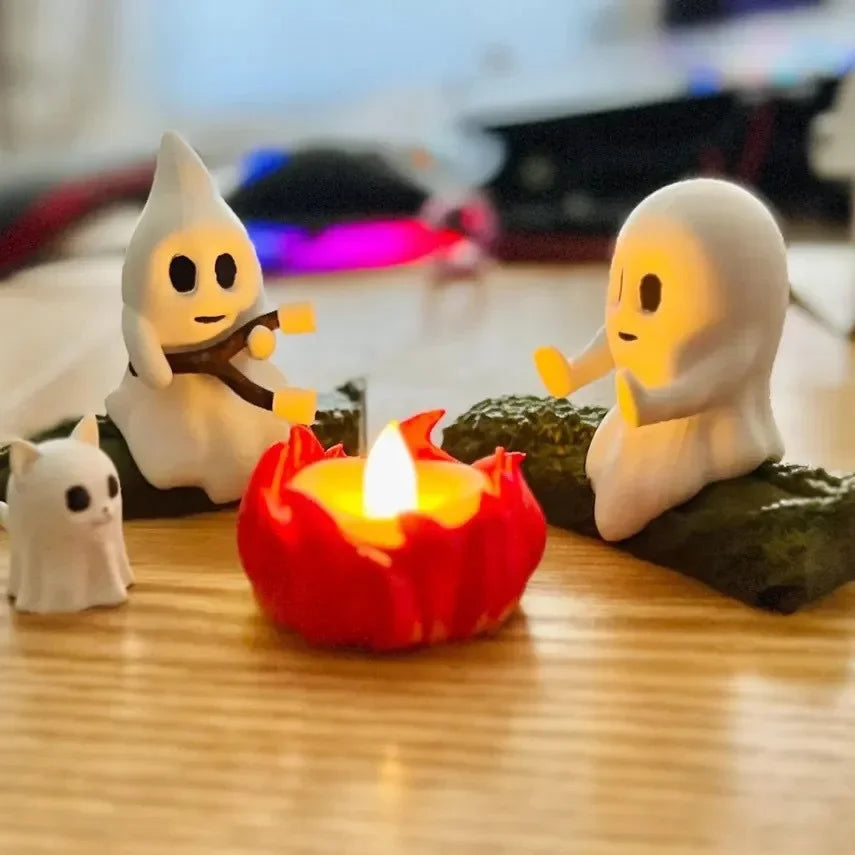 1 Set Halloween Ghost Campfire Decor Spooky Outdoor Party Haunted House