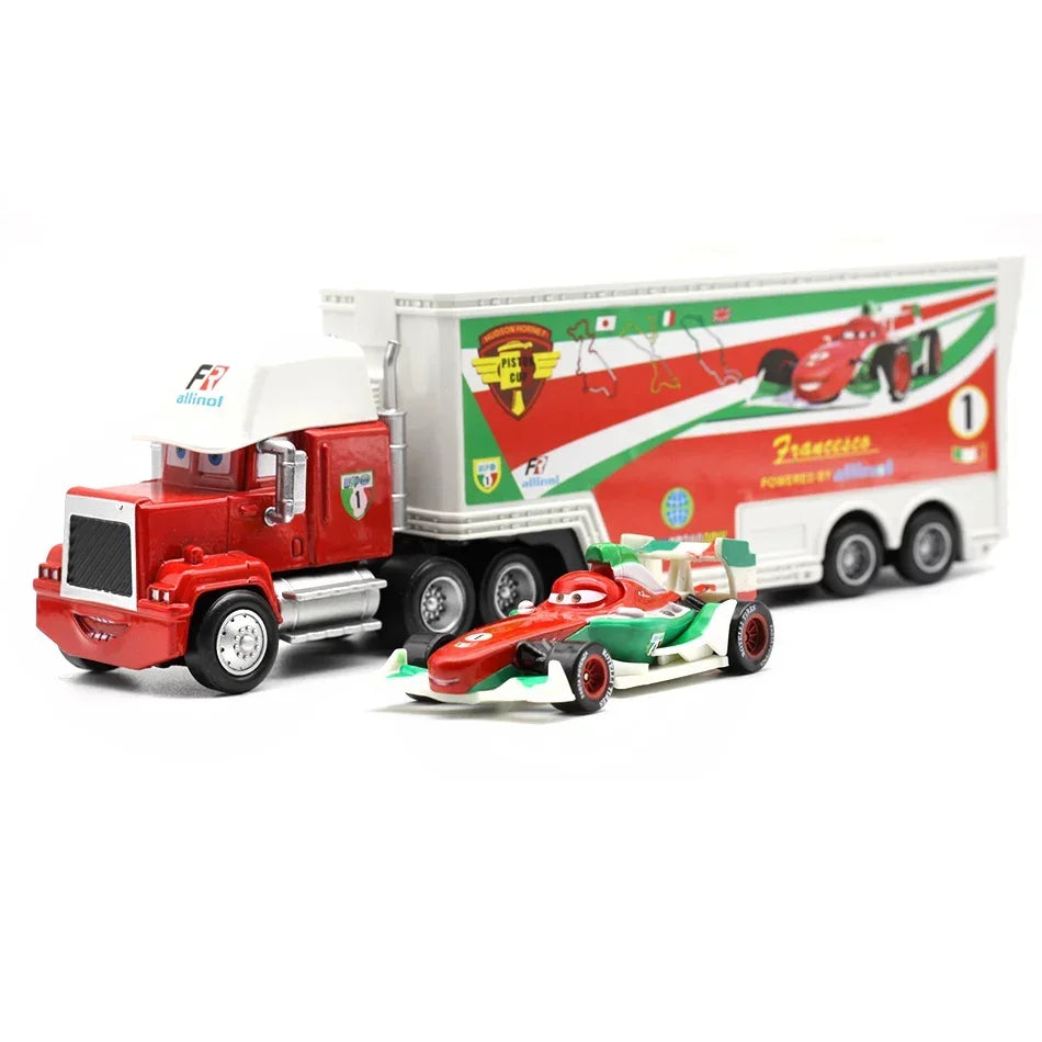 2025 New Pixar Cars Truck Set Lightning Mcqueen Uncle Mike Model Trucks