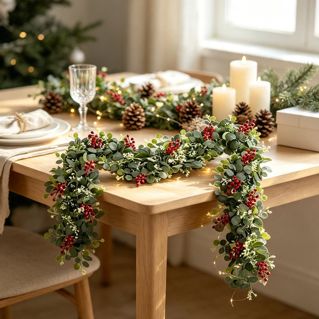 Artificial Greenery Foliage Vine Plant Christmas Outdoor Holiday Party Store