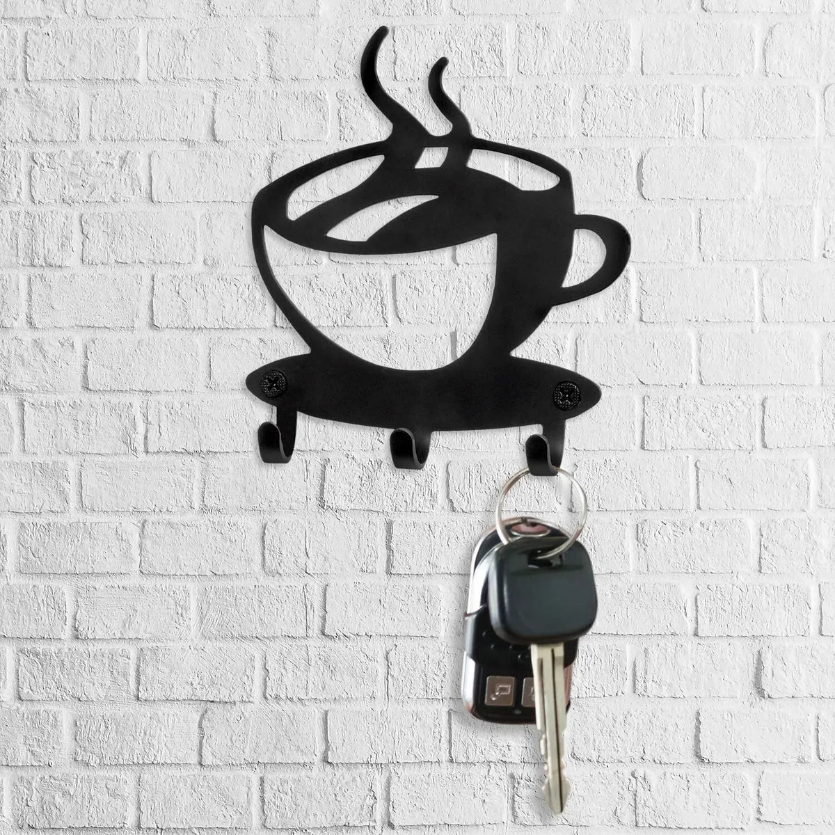 1pc Modern Metal Toilet Door Sign Stylish Thinking Room Wall Sculpture