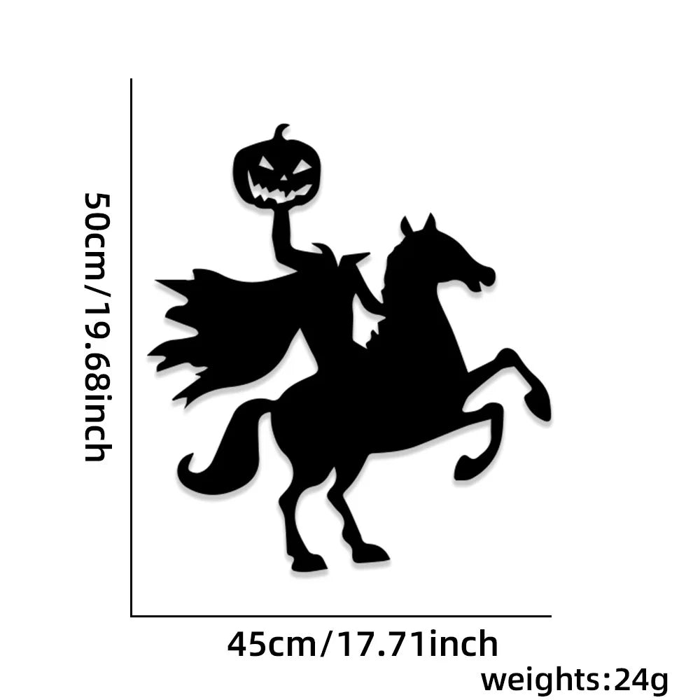Halloween Decoration Room Door Stickers Window Decor Skeleton Hand Pumpkin DIY