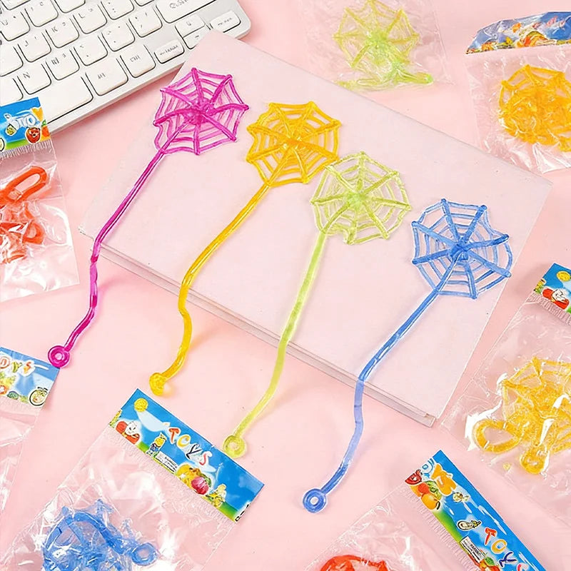 10/20/30pcs Sticky Hands Spider Web Toy Stress Relief