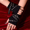 Y2K Personalized Buckle Punk Style Women's Fingerless Gloves Luo Hip Hop