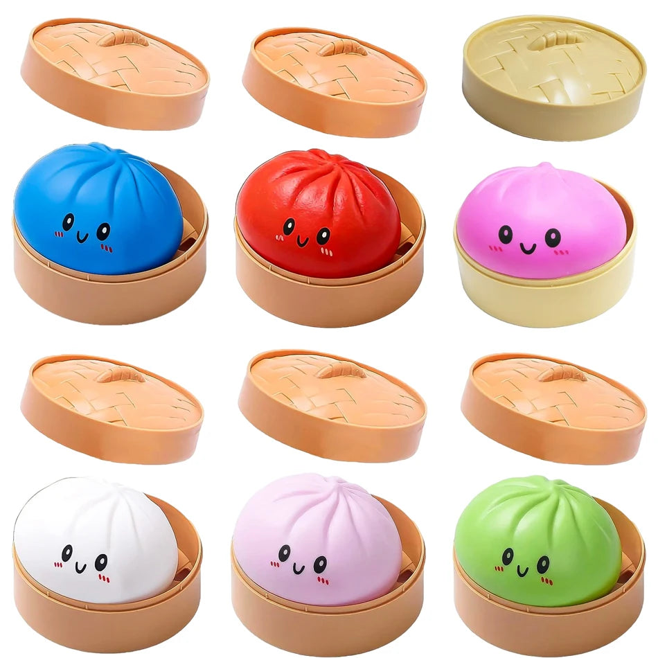 Blind Box Colorful Dumpling Squishy Stress Toy
