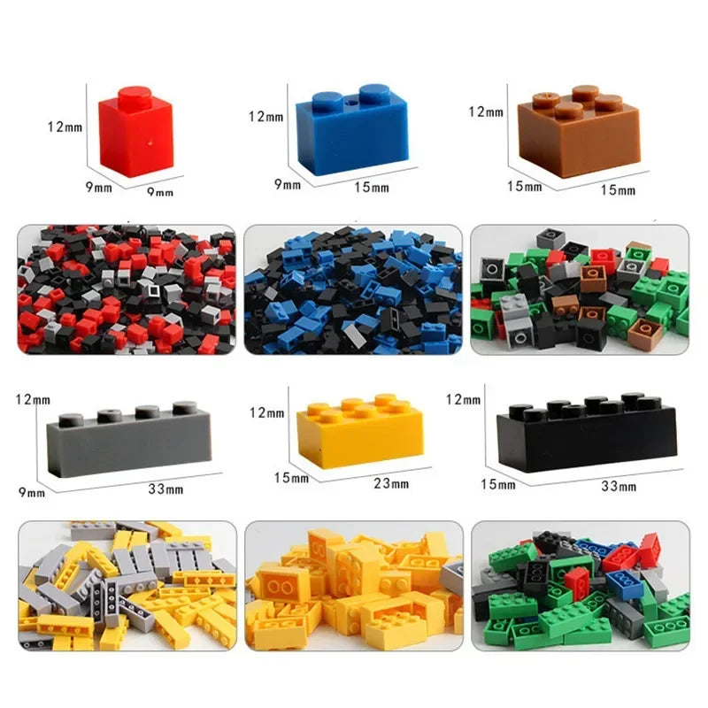 DIY Creative Building Blocks Lot Pack Set Urban Classic MOC Building Blocks