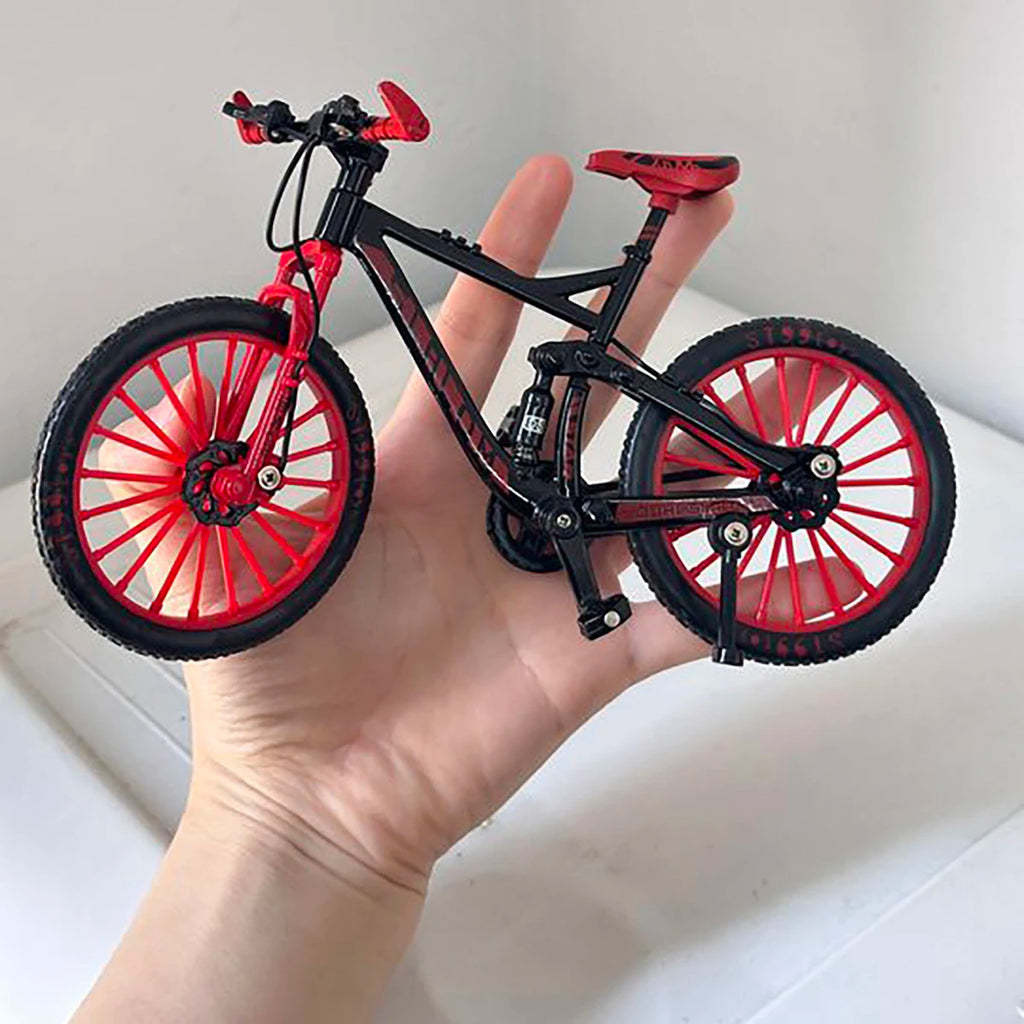 1:10 Mini Alloy Bicycle Diecast Model Finger Mountain Miniature Metal Bike