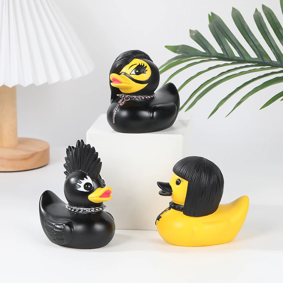Dark Gothic Duck Sculpture Satanic Resin Art Statue Punk Home Decor Witch Altar