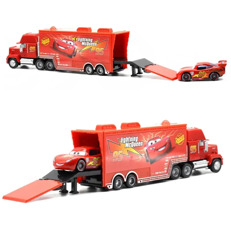 2025 New Pixar Cars Truck Set Lightning Mcqueen Uncle Mike Model Trucks