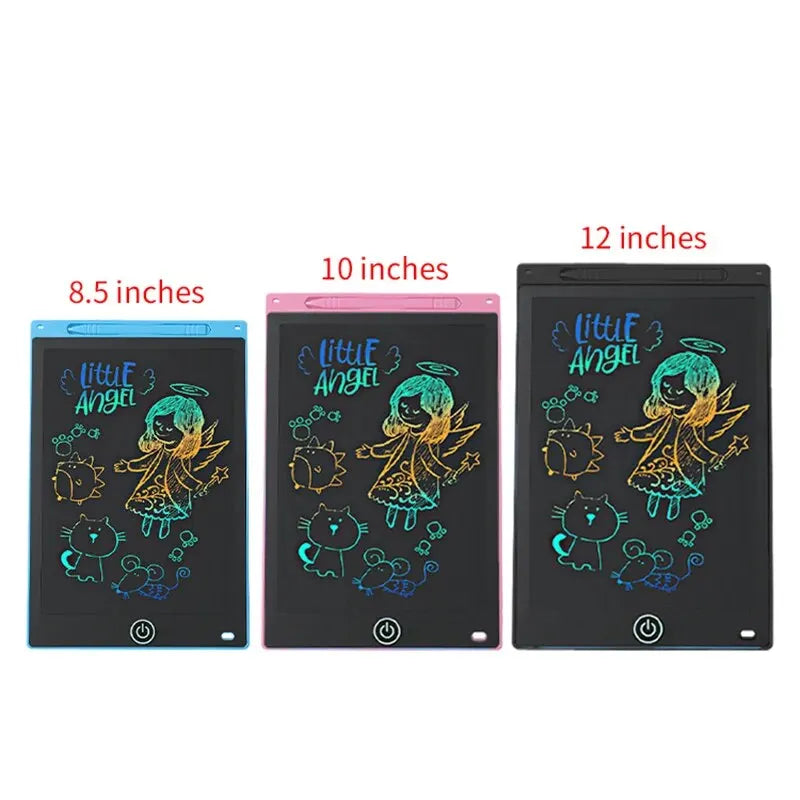 LCD Drawing Tablet 6.5 8.5 10 12 Inch Kids