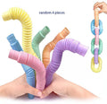 4 Pack Mini Pop Tube Sensory Fidget Educational