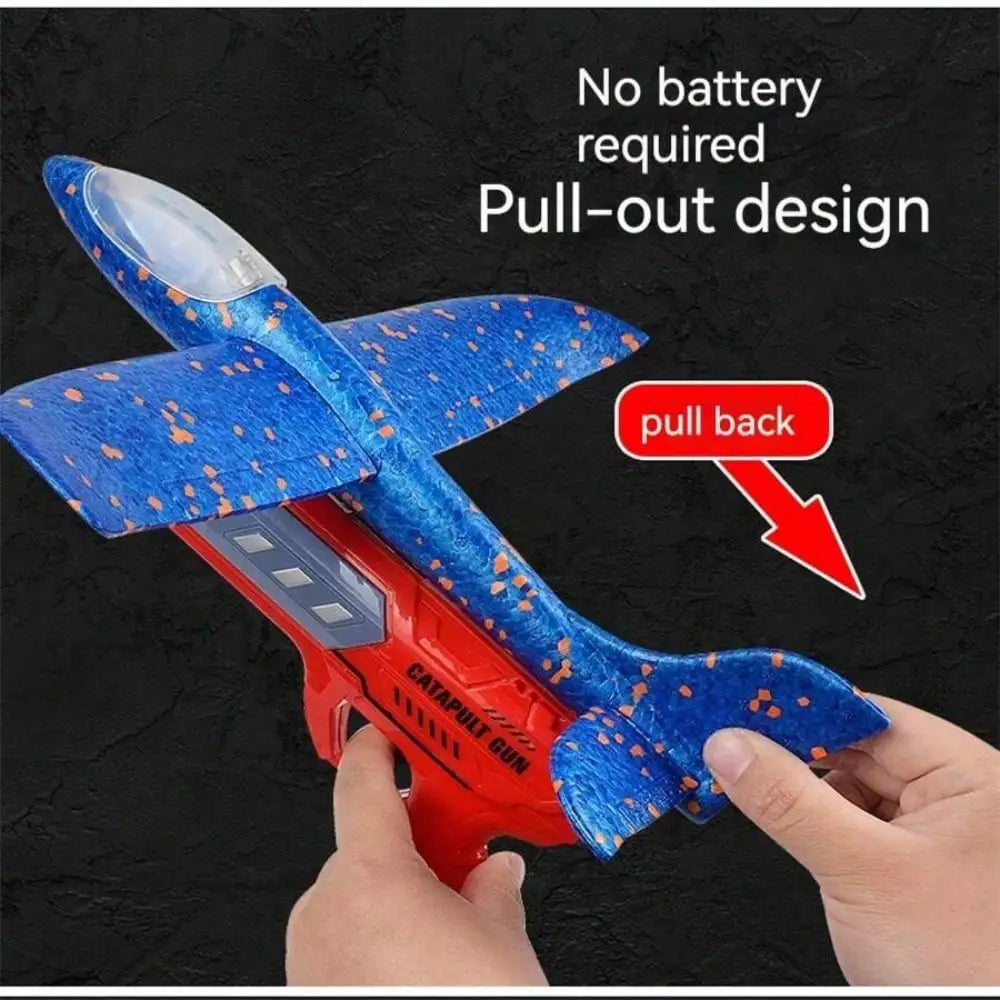 Kids Catapult Planes Foam Gliders Outdoor Toy