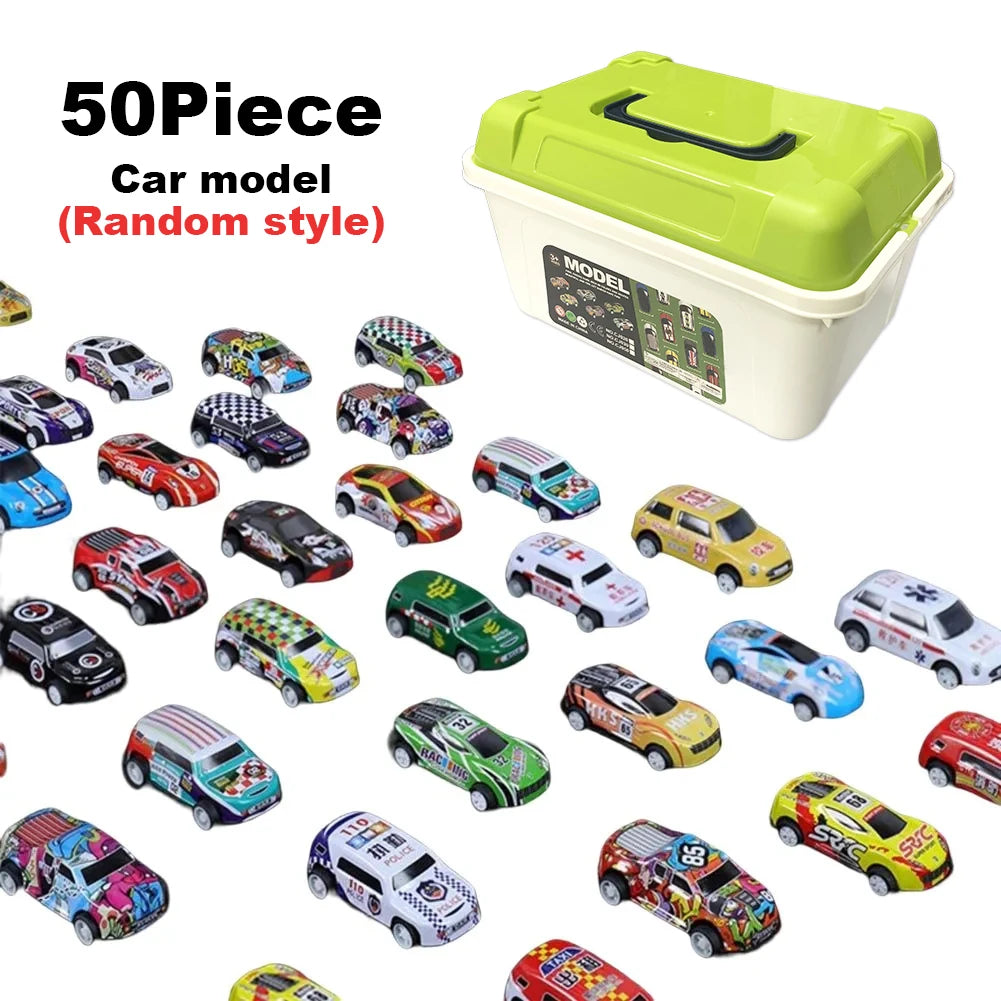 20 30 50Pcs Mini Car Set Inertia Vehicles