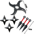 7Pcs Set Anime Naruto Cosplay Weapon Kunai Shuriken Plastic Accessories