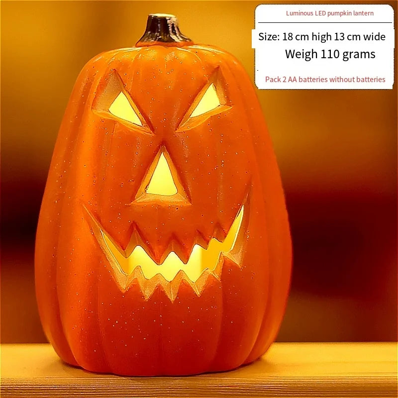 1Pc Decorative Pumpkin Halloween Props Lantern Decor Pumpkin Light Outdoor