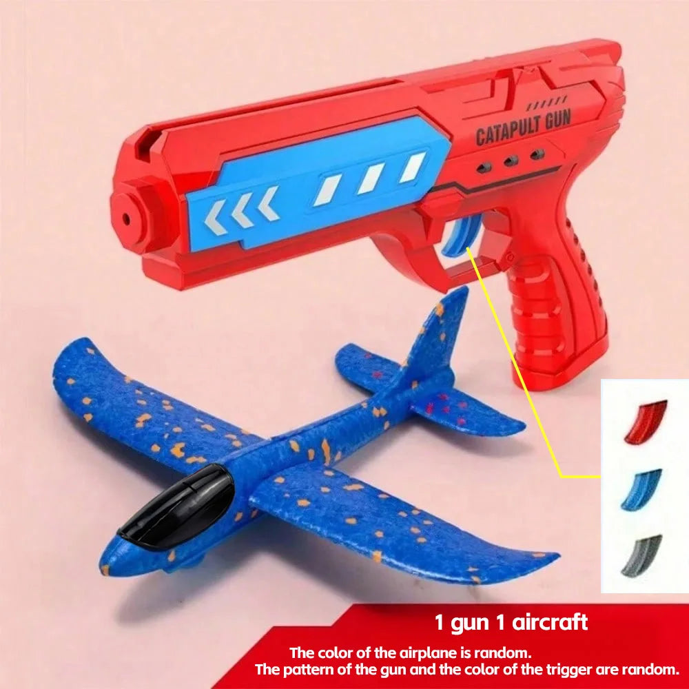 Kids Catapult Planes Foam Gliders Outdoor Toy
