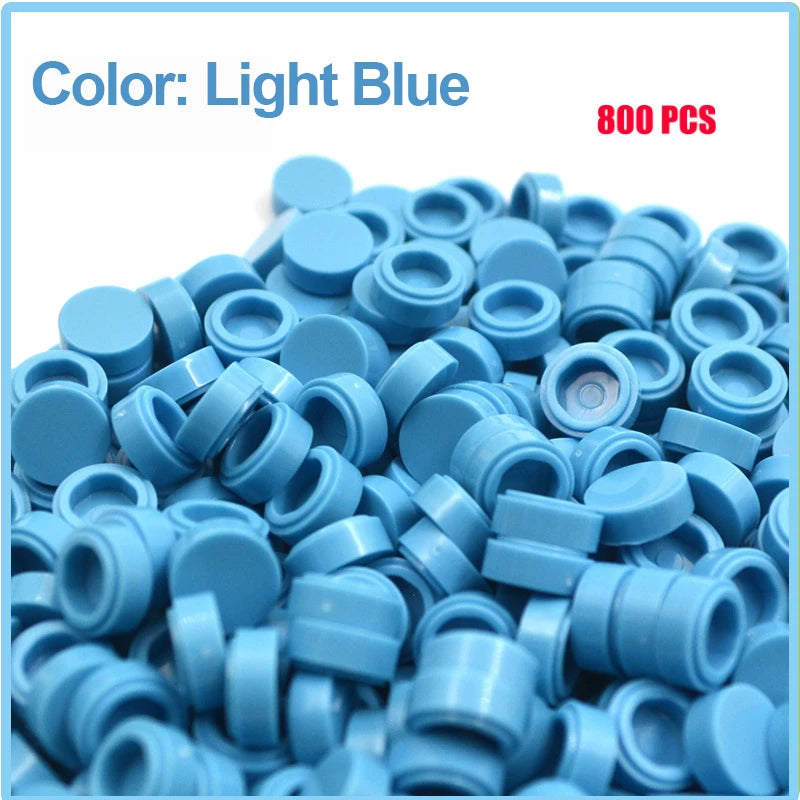 800PCS FLAT Tile 1x1 Dots Round Bricks 35381 98138 MOC DIY Building Blocks