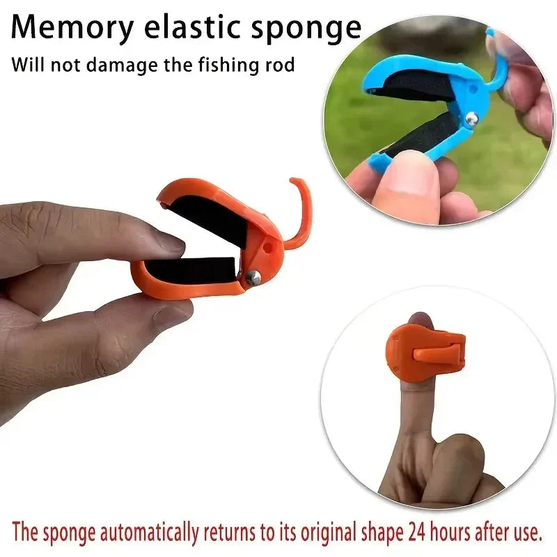 2pcs Quick-attach Fishing Rod Clip Tool-free 1-hand Holder Freshwater Rods