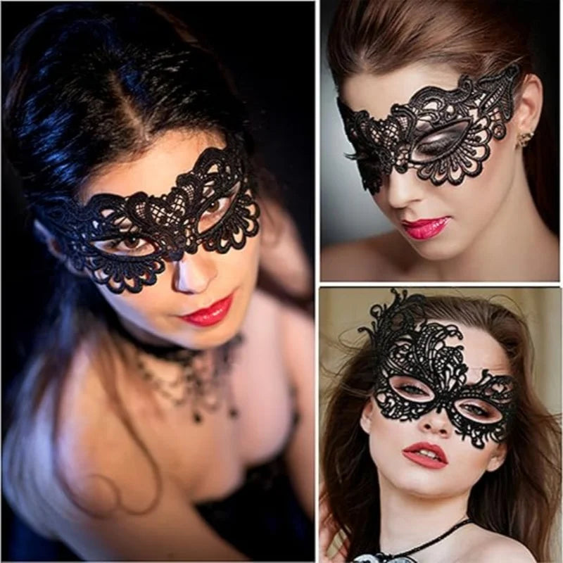 Mordarli Masquerade Mask Women Lace Eye Mask Halloween Costume Party Masquerade