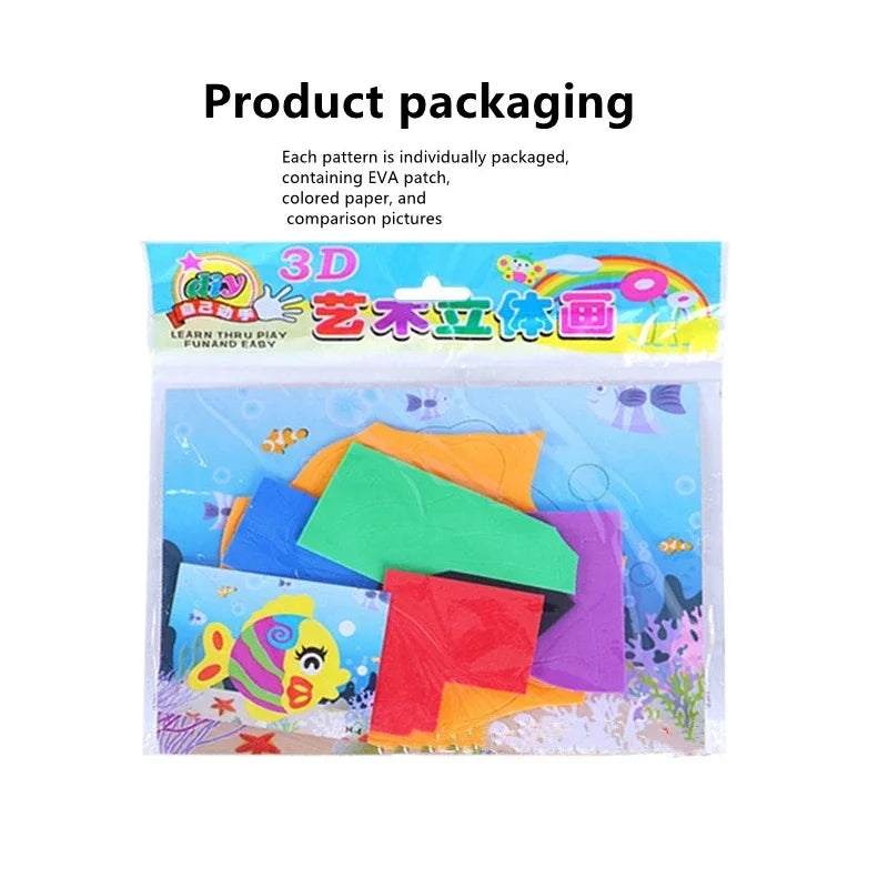 Educational 3D Eva Foam Sticker DIY Puzzle