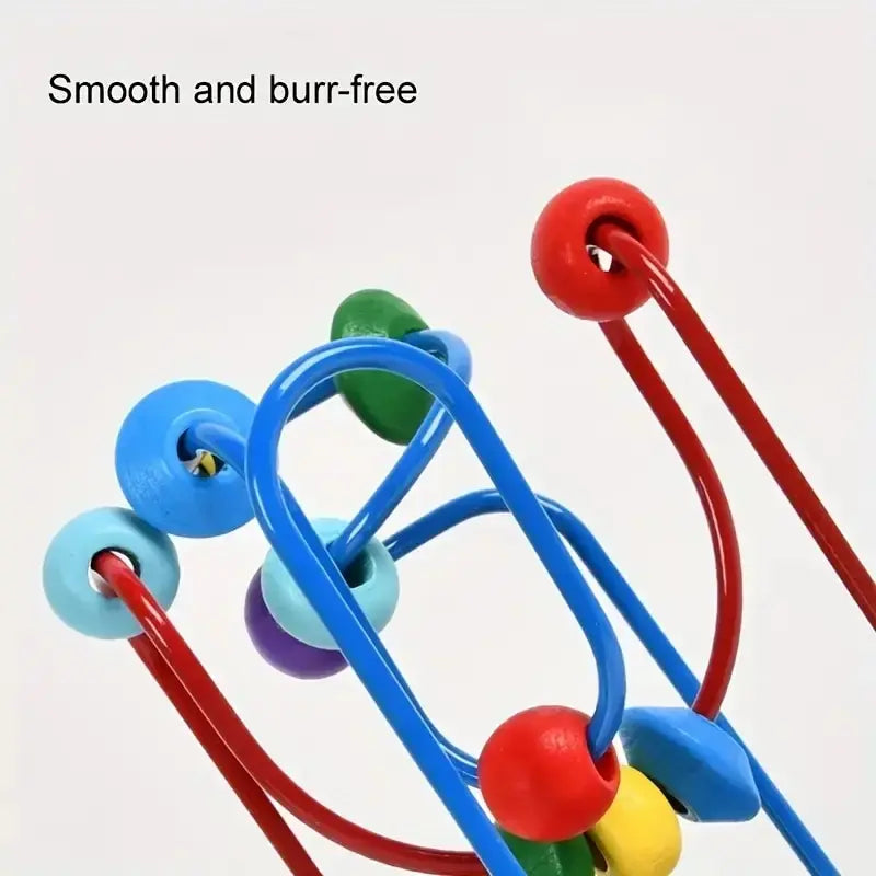 Colorful Wooden Roller Coaster Toy Educational