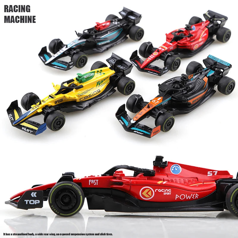 1.43 Alloy Model Racing Car Toy Exquisite Formula Alloy Pullback Racing