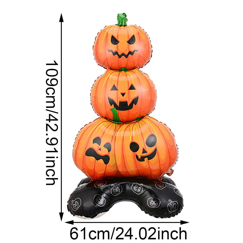 1Set Halloween Foil Balloons Pumpkin Ghost Witch Aluminium Foil Balloons Party