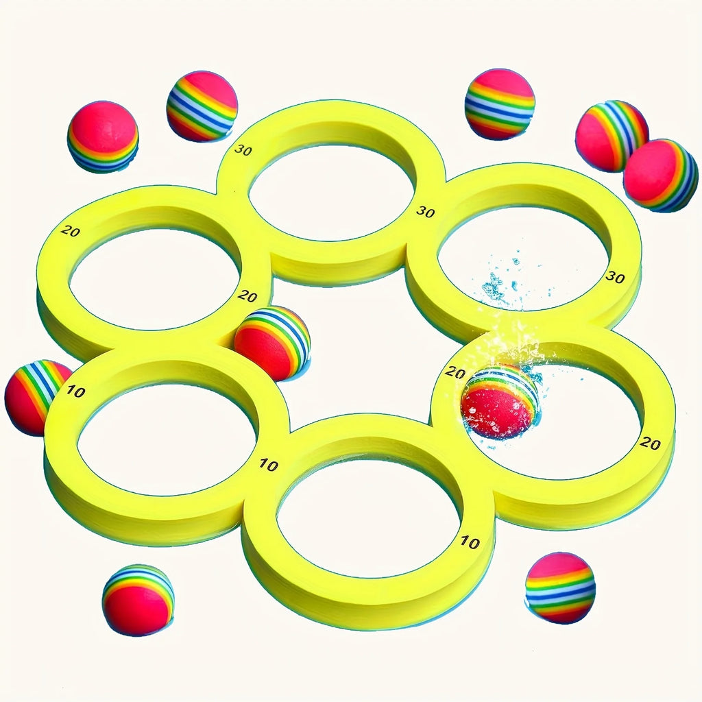 Swimming Pool Toss Game Set Family Water Sports Floating Pool Toys Throwing
