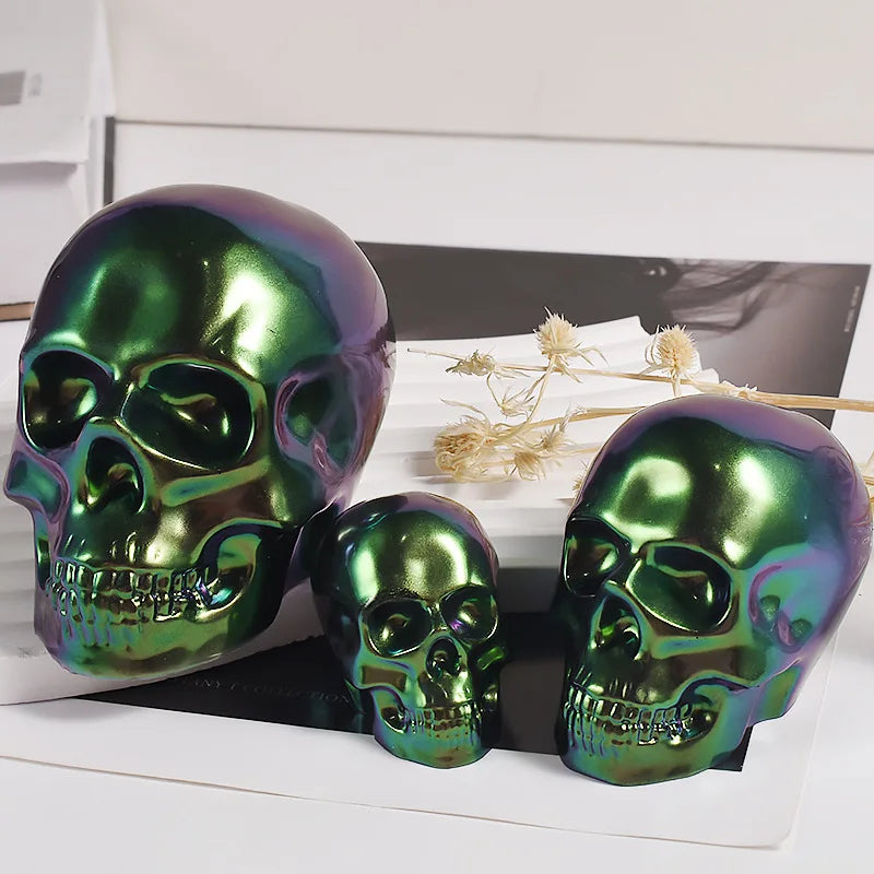 Skeleton Head Ornament Silicone Mold DIY Epoxy Resin Candle Small Skull