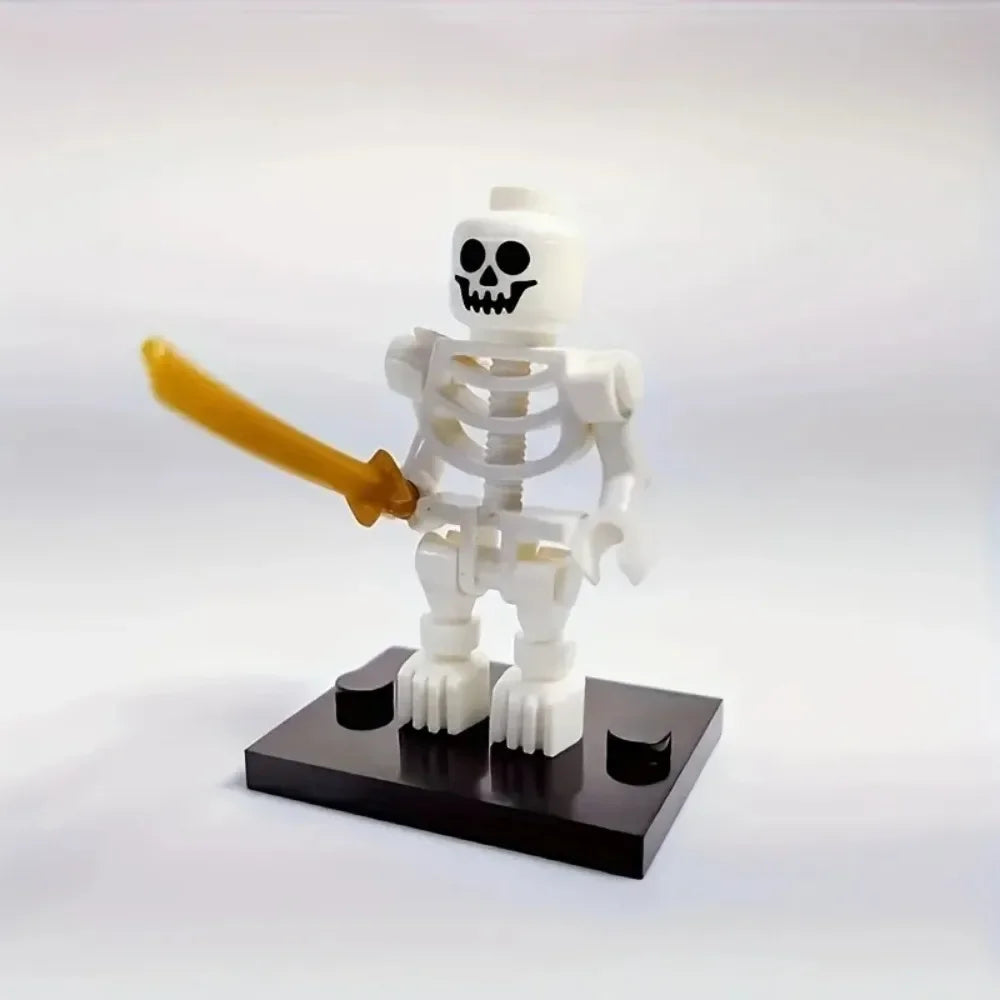 Skeleton Soldiers Building Blocks People Halloween Figures Mini Building Blocks